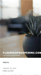 Mobile Screenshot of flourishprosperinc.com